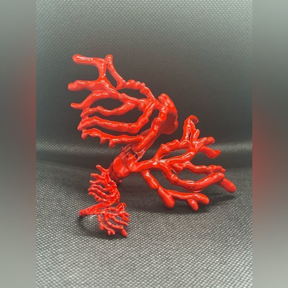 Zara Miro’s Coral Abstraction Bracelet and Ring Set-Bold And Unique - Picture 9 of 13